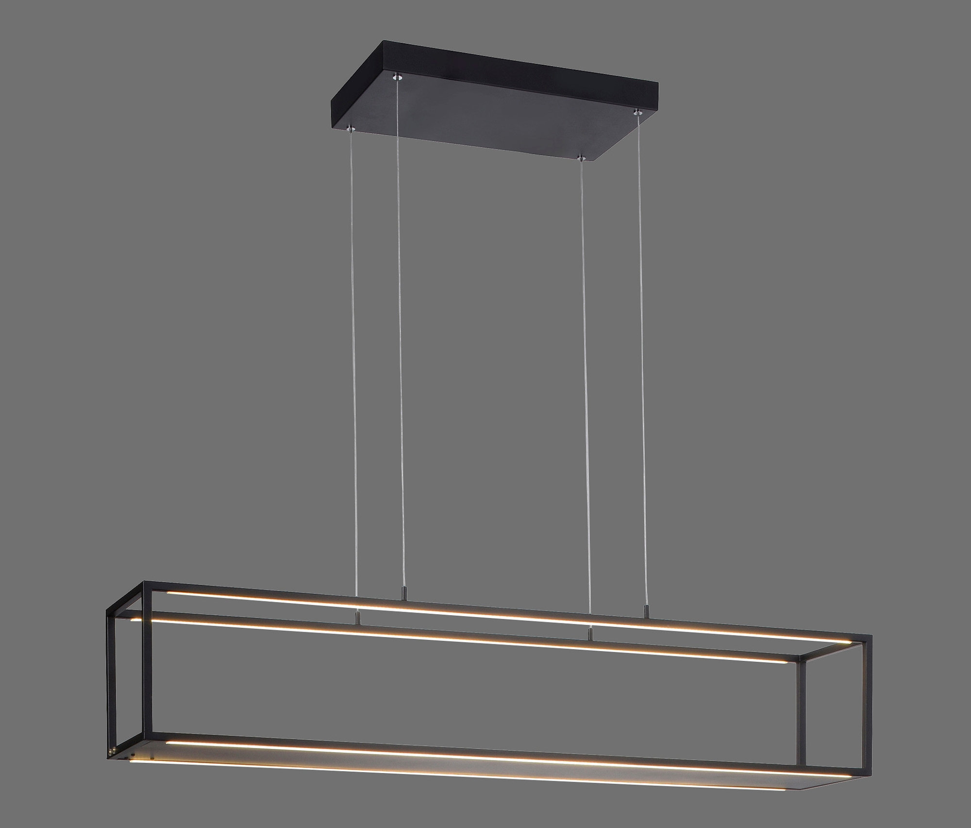Thumbnail - Paul Neuhaus LED-Pendelleuchte »Contura« - 105x20x120cm - schwarz - Eisen