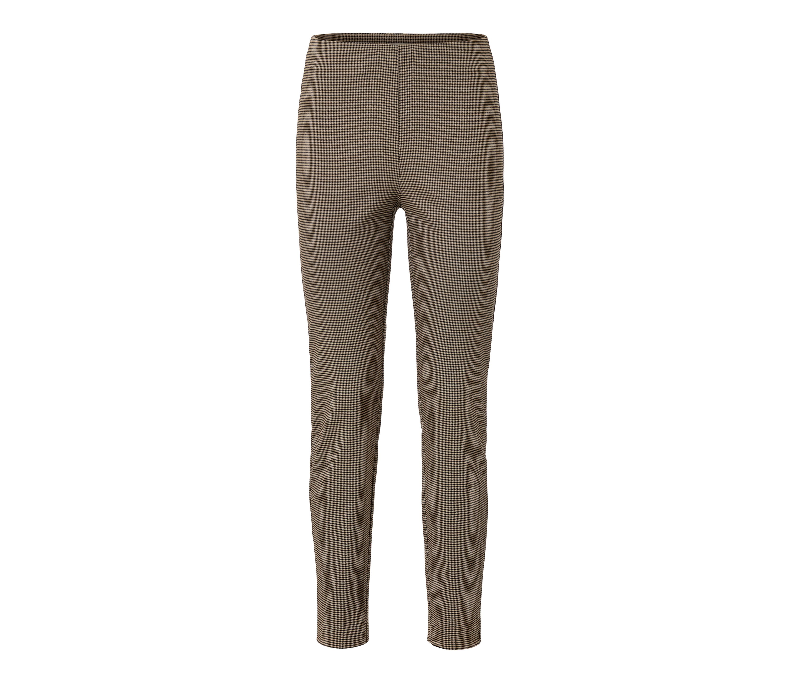 Tchibo - Stretchhose mit Hahnentritt-Jacquard - Damen - Gr. 44 - schwarz/jacquard