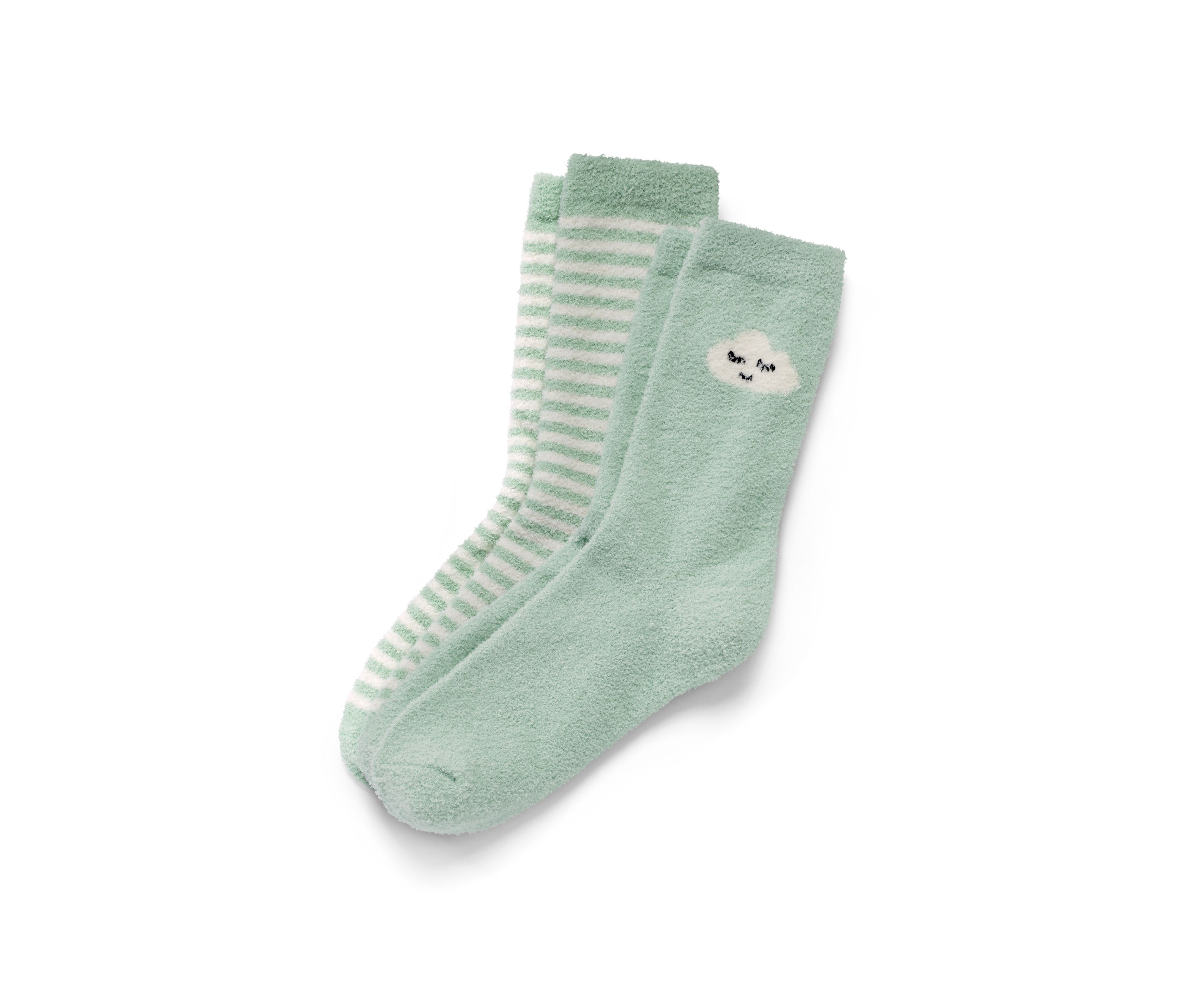 Tchibo - 2 Paar Kuschelsocken - Damen - Gr. 39-42 - creme