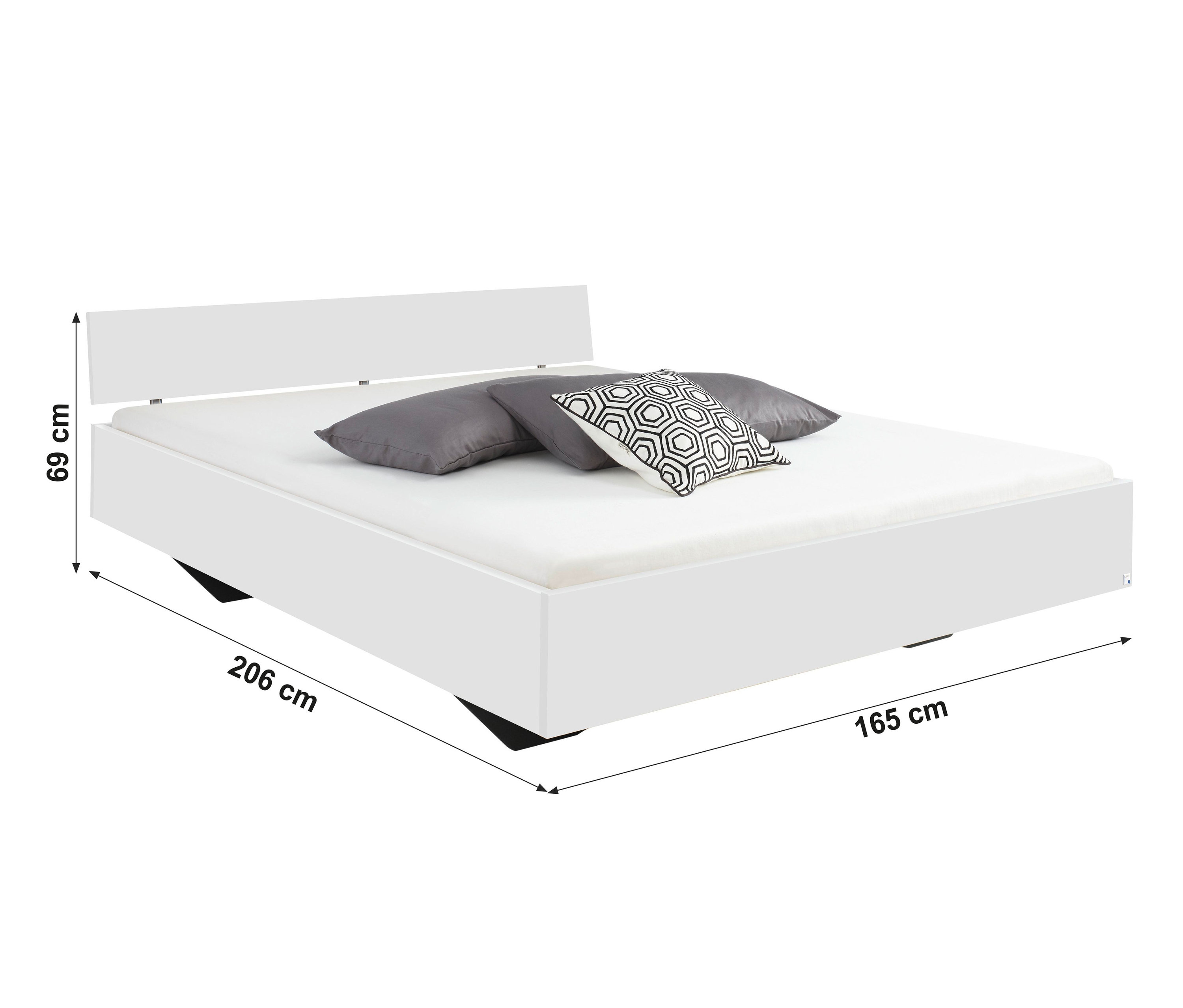 Thumbnail - rauch Bett »Phoenix« - 165x206x69cm - weiß - Holz / Holz