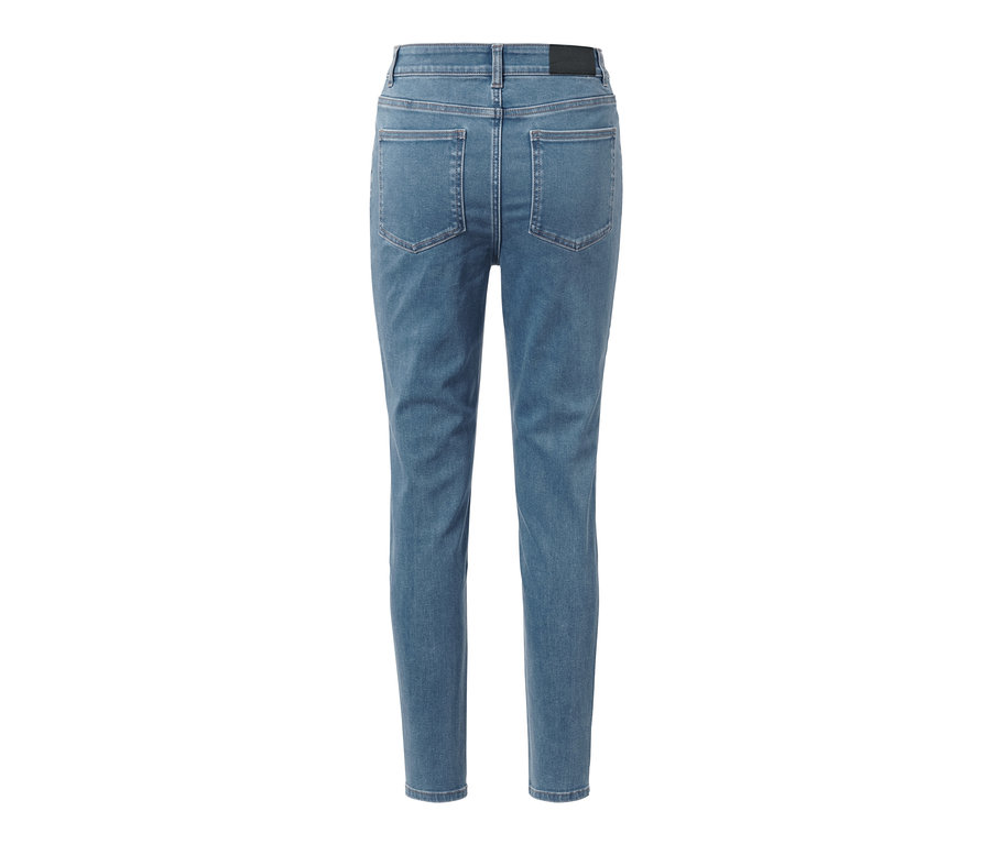 Rückansicht einer blauen Skinny Jeans – Fit »Hanna«.