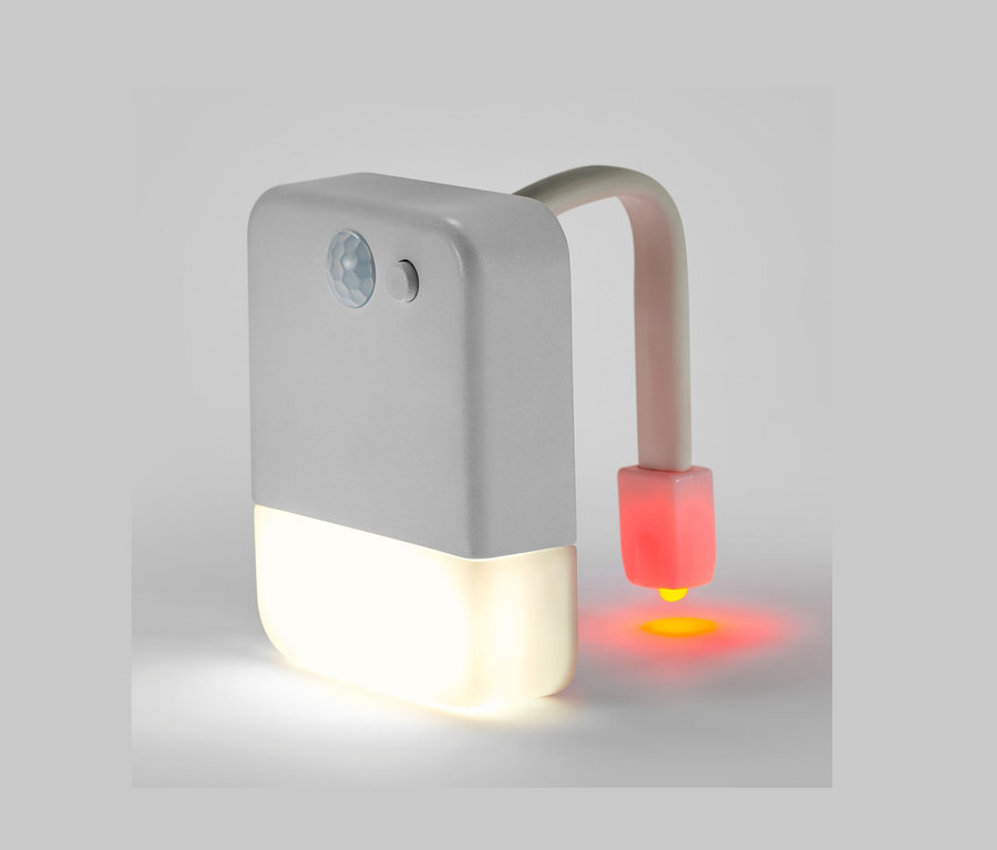 LED-Toilettennachtlicht mit Bewegungsmelder.