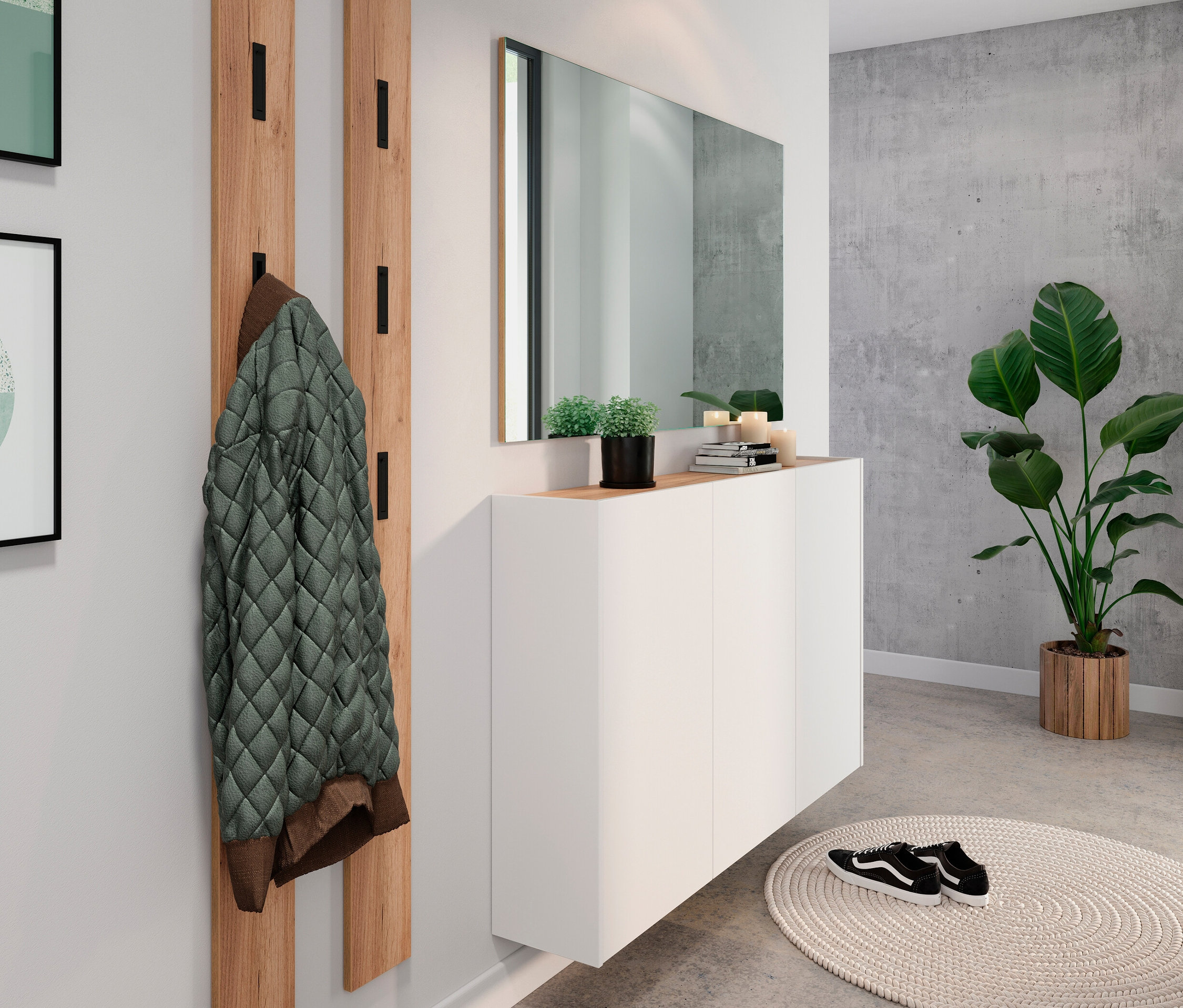 Thumbnail - Tchibo - Mehrzweckschrank »Libbiano« - 138x25x87cm - braun - Holz