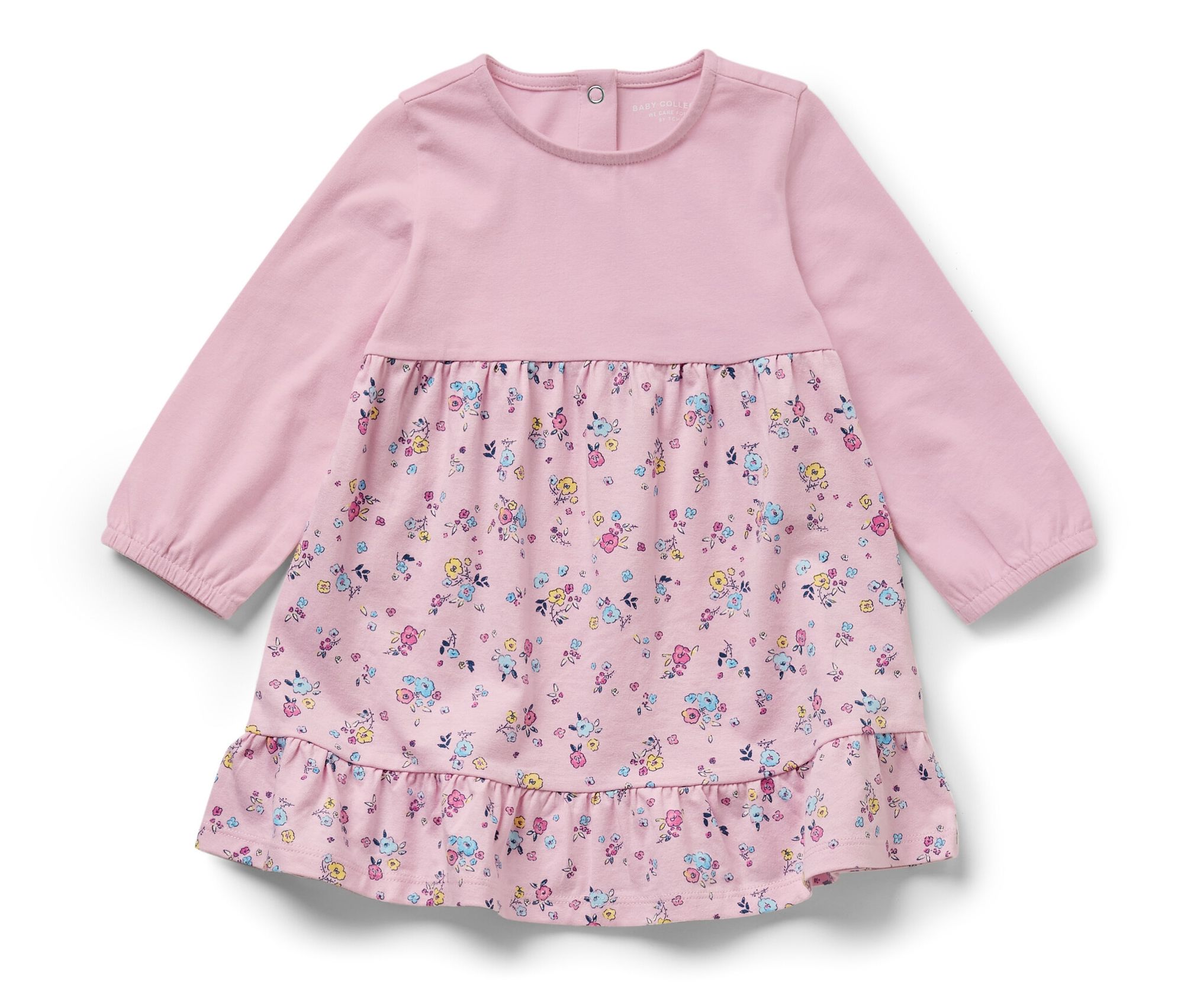Tchibo - Baby-Jerseykleid - Baby - Gr. 62/68 - rosa/geblümt