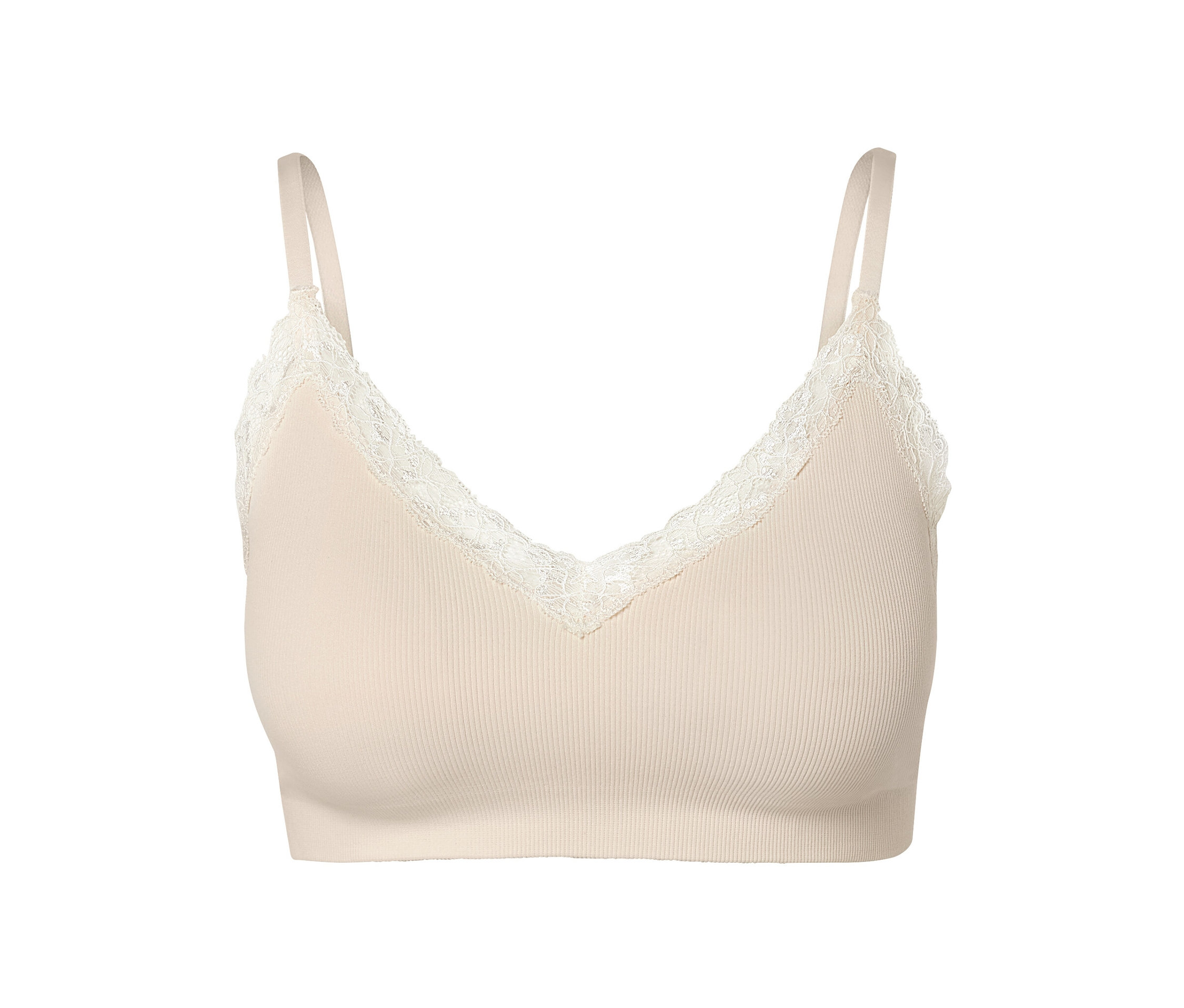 Seamless-Bustier - Damen - Gr. L - creme - creme