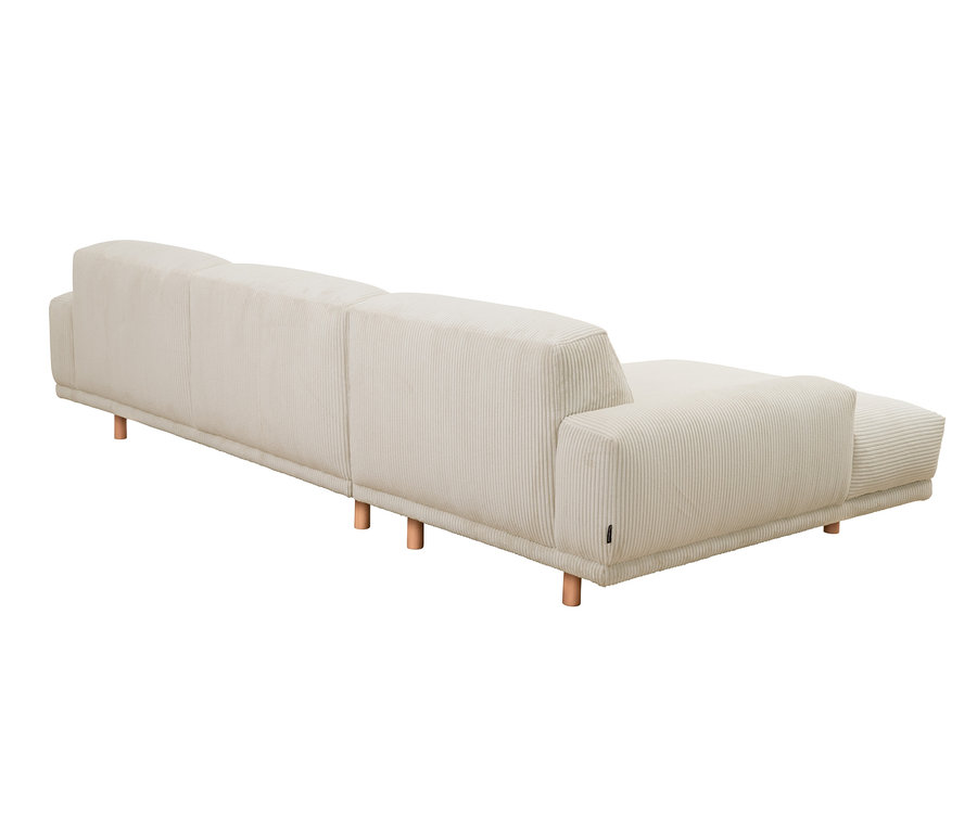 Ecksofa »Penelope«, creme, Longchair links.