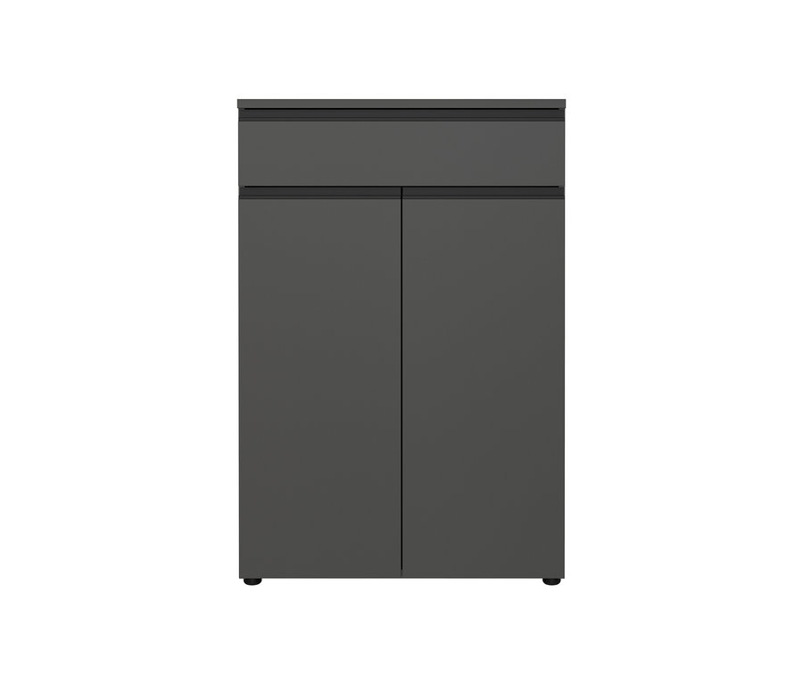Ein graphitfarbiger Aktenschrank »Bedano«.