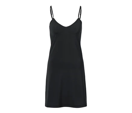 Schwarzes Unterkleid mit Trägern.