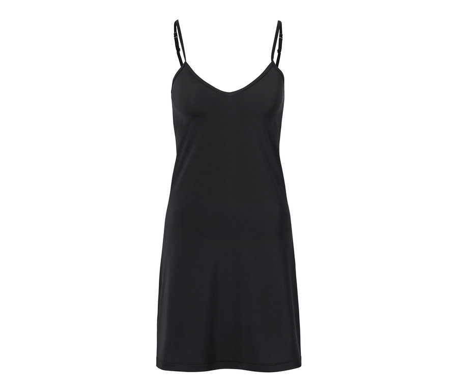 Schwarzes Unterkleid mit Trägern.