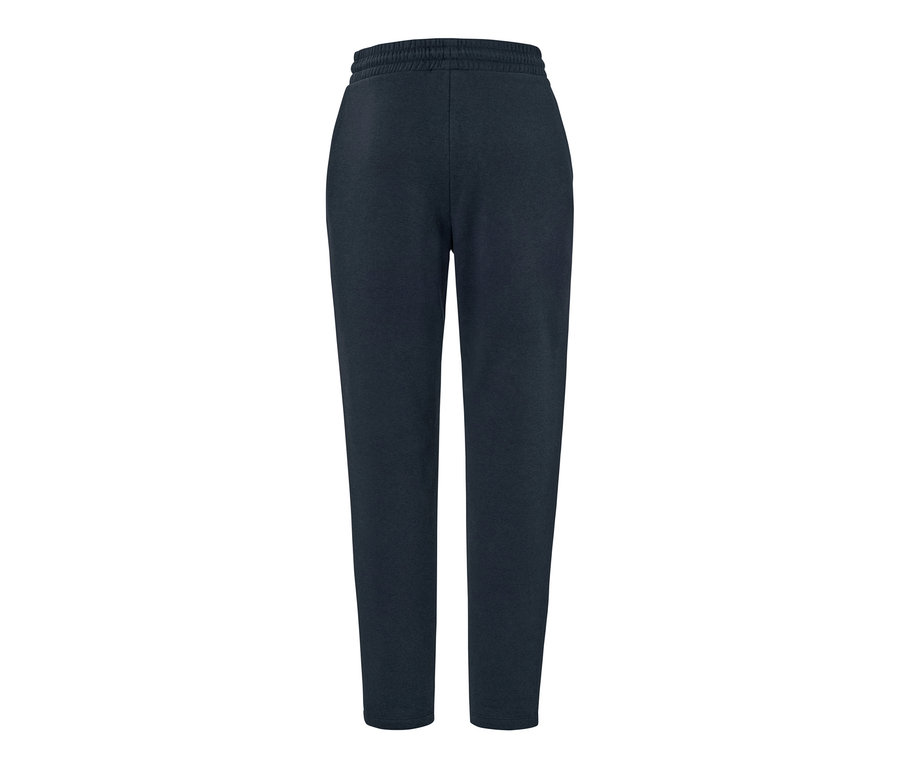Marineblaue Sweathose auf weißem Hintergrund.