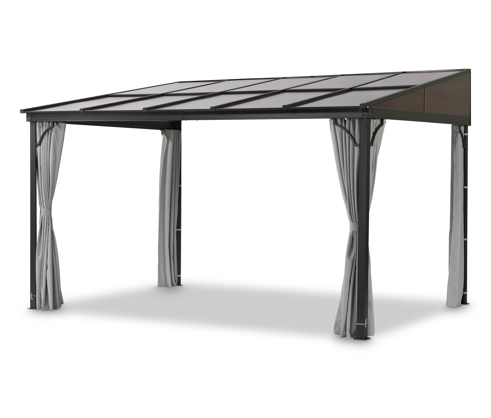 Leco Terrassenüberdachung - 400x300x214cm - anthrazit -