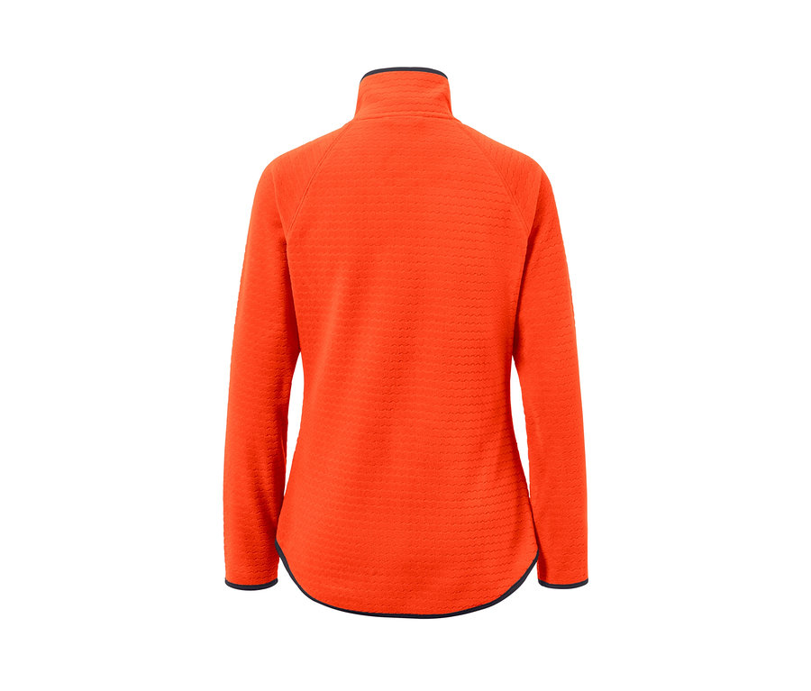 Rückansicht einer Fleecejacke.