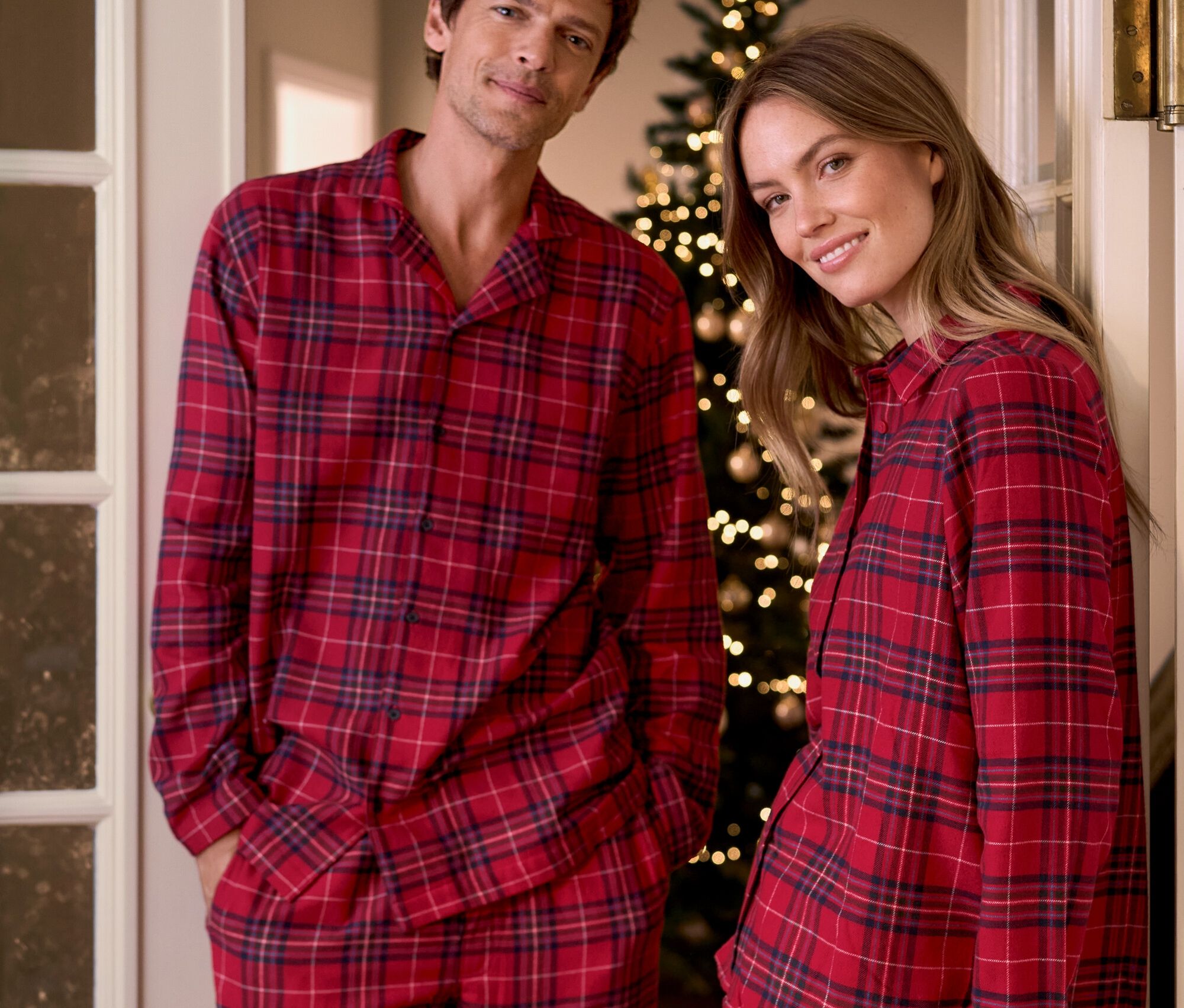 Thumbnail - Tchibo - Flanell-Pyjama - Herren - Gr. L - mehrfarbig/kariert