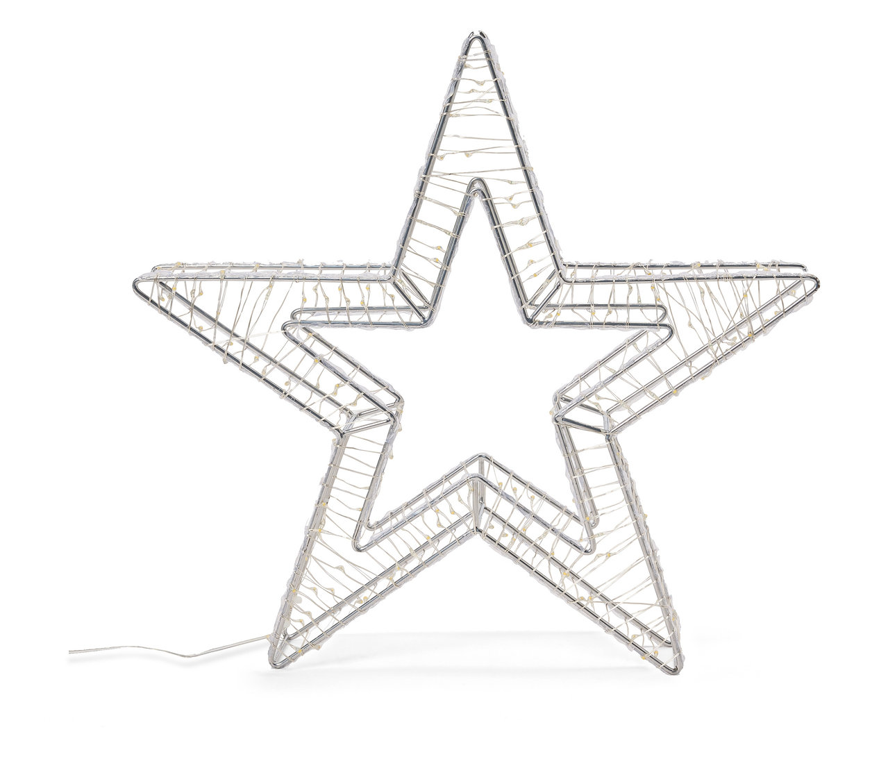 Ein großer 3D LED-Stern für den Außenbereich.