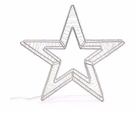 Ein großer 3D LED-Stern für den Außenbereich.