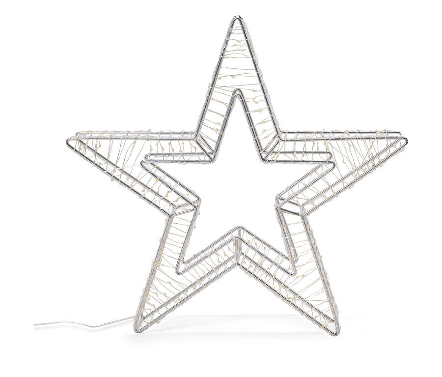 Ein großer 3D LED-Stern für den Außenbereich.