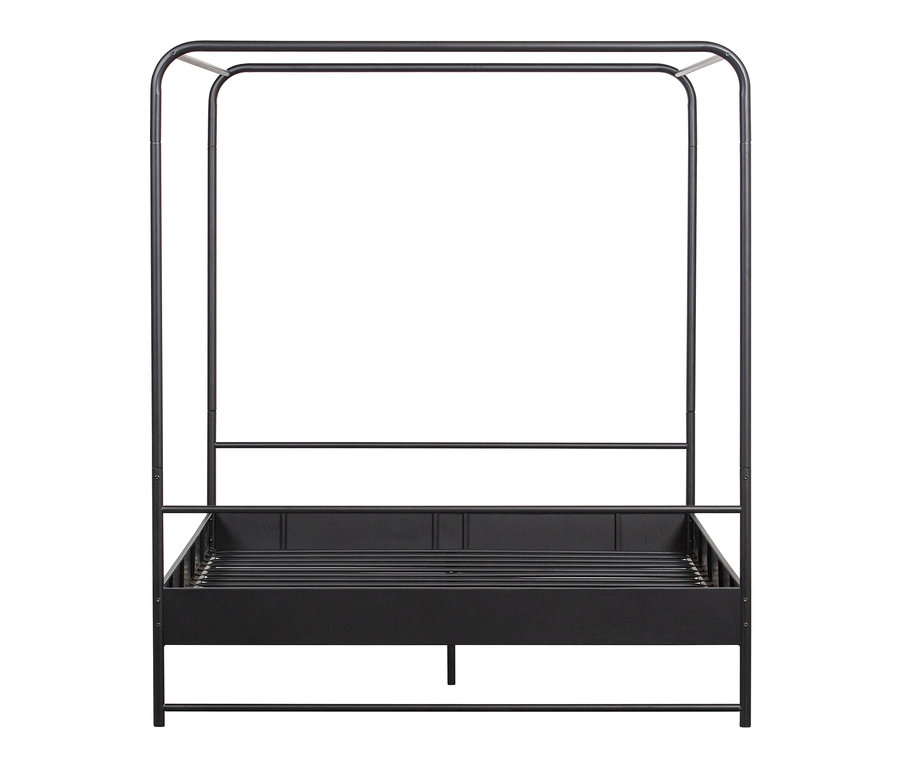 Schwarzes Woood Bett »Bunk« 160 x 200 cm.