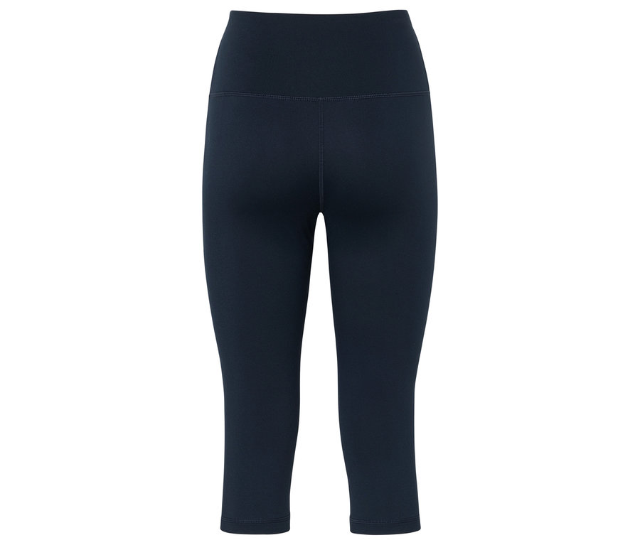Dunkelblaue Sportleggings mit hohem Bund.