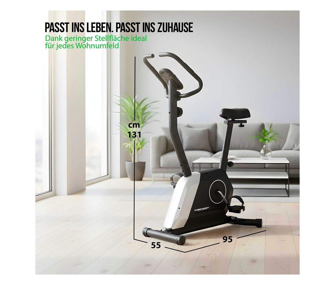 Christopeit Heimtrainer »Active« steht im Raum.