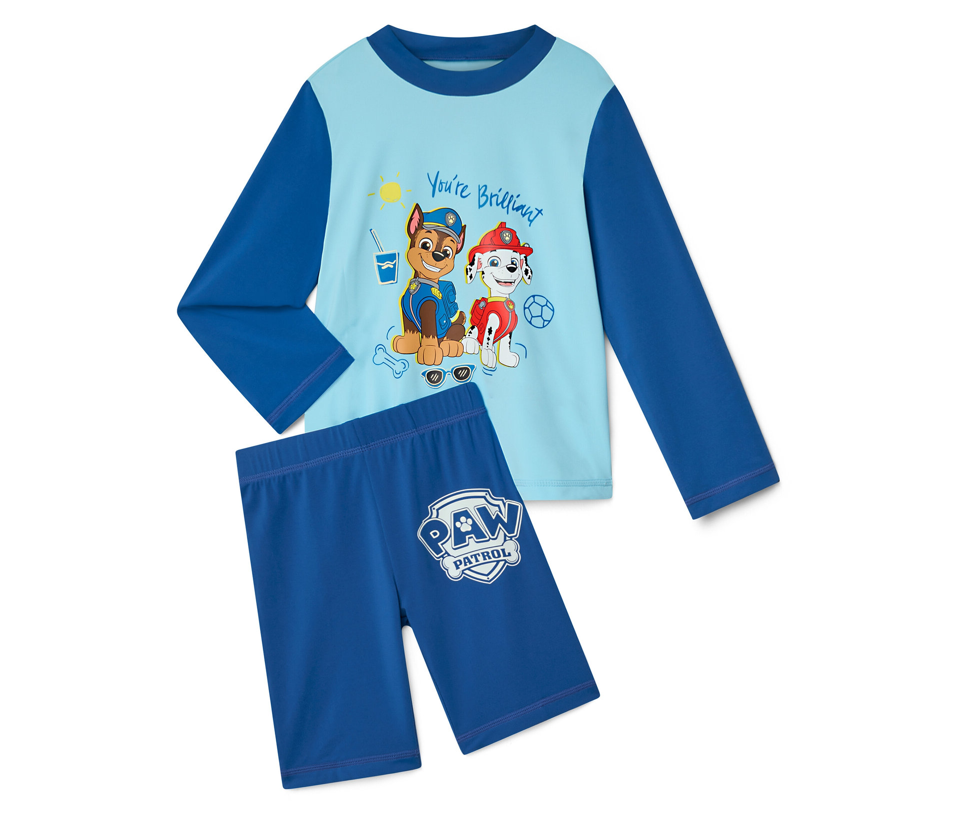 Tchibo - Kinder-Kombi mit UV-Schutzfaktor 50+ - Baby - Gr. 86/92 - blau/print - Polyester