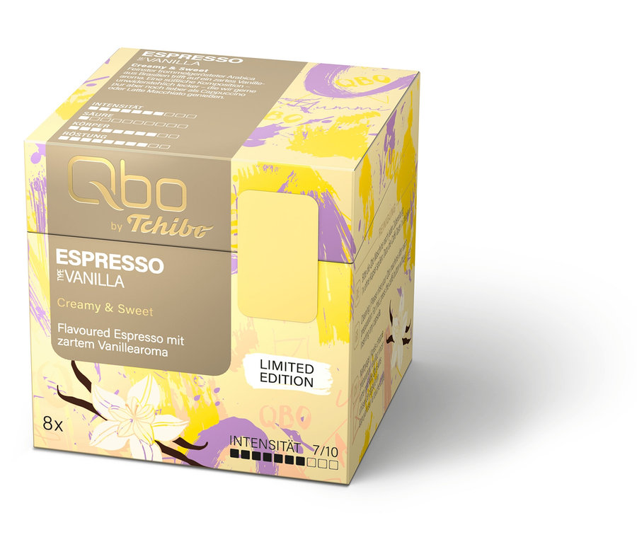 Qbo Flavoured Espresso Vanilla