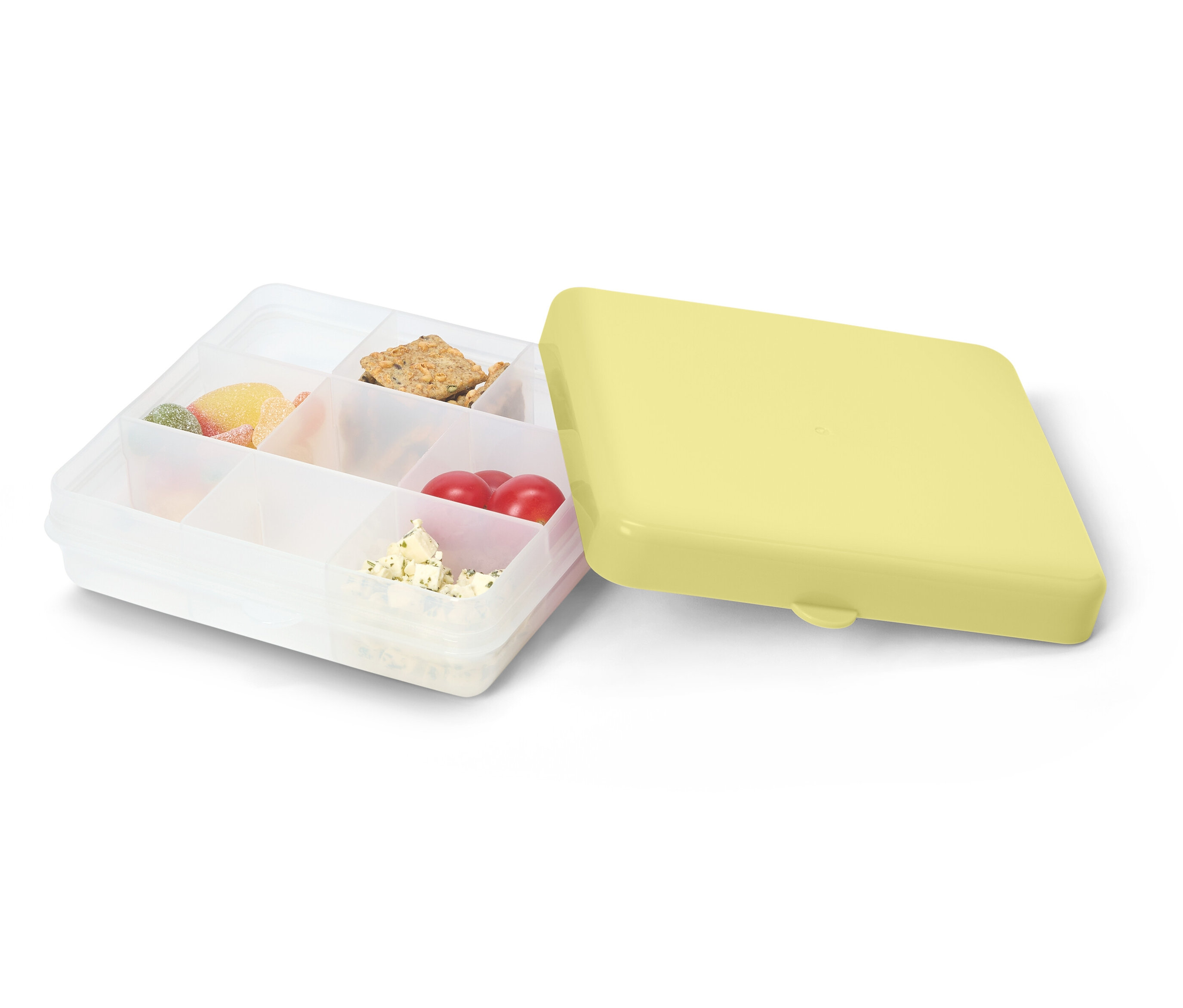Tchibo - Snacktray To-Go - hellgelb - Kunststoff / Silikon