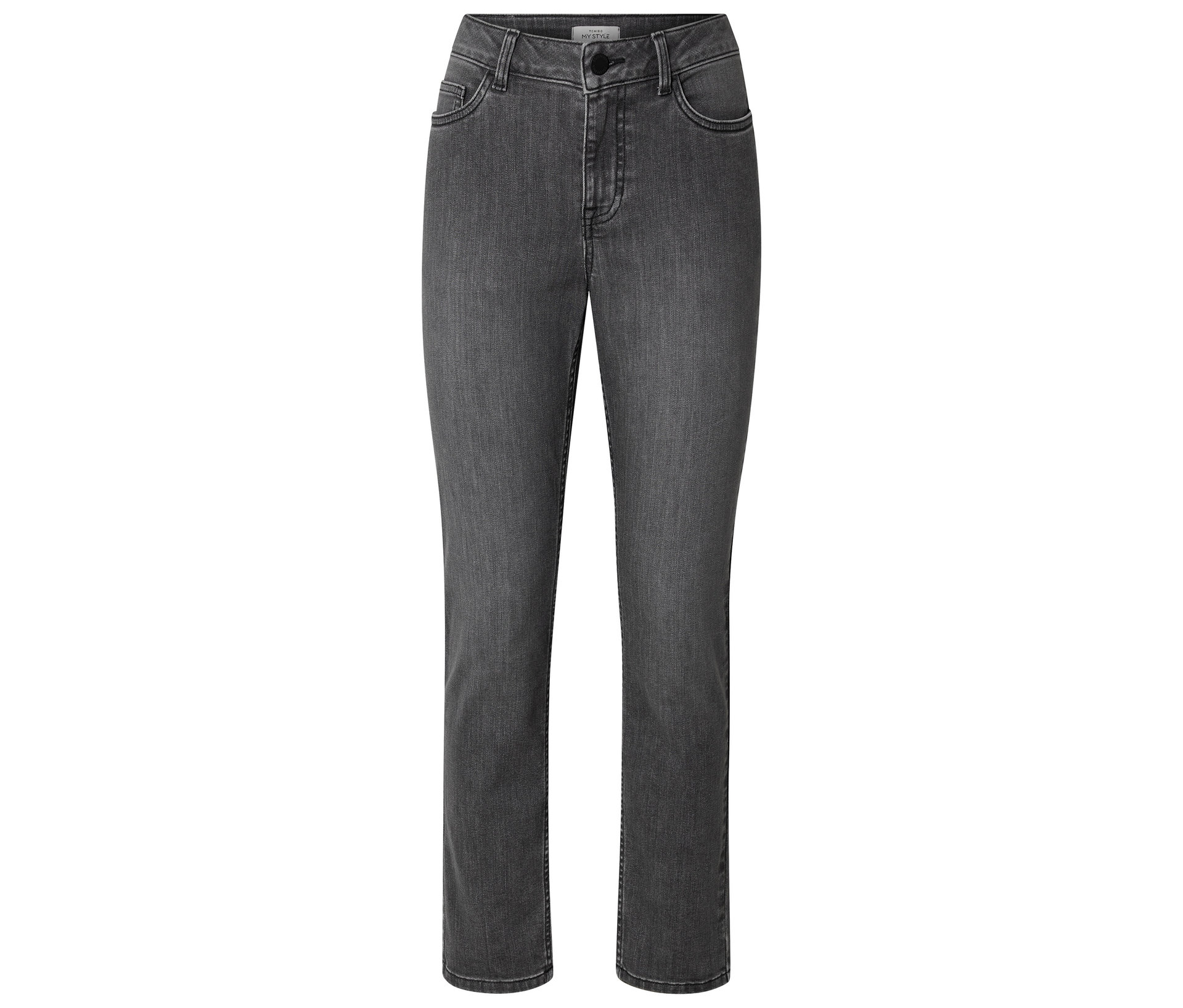 Tchibo - Slim Jeans ‒ Fit »Emma« - Damen - Gr. 46 - grau