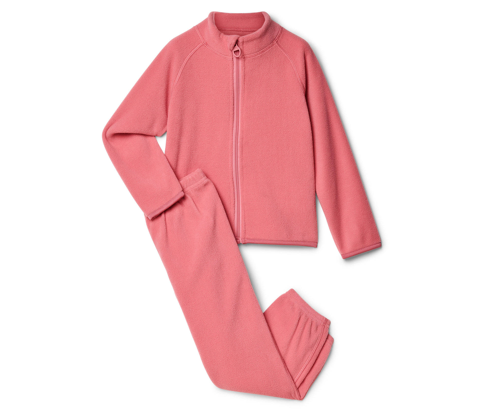 Tchibo - 2-teilige Kinder-Fleece-Kombi - Mädchen - Gr. 110/116 - dunkelrosa