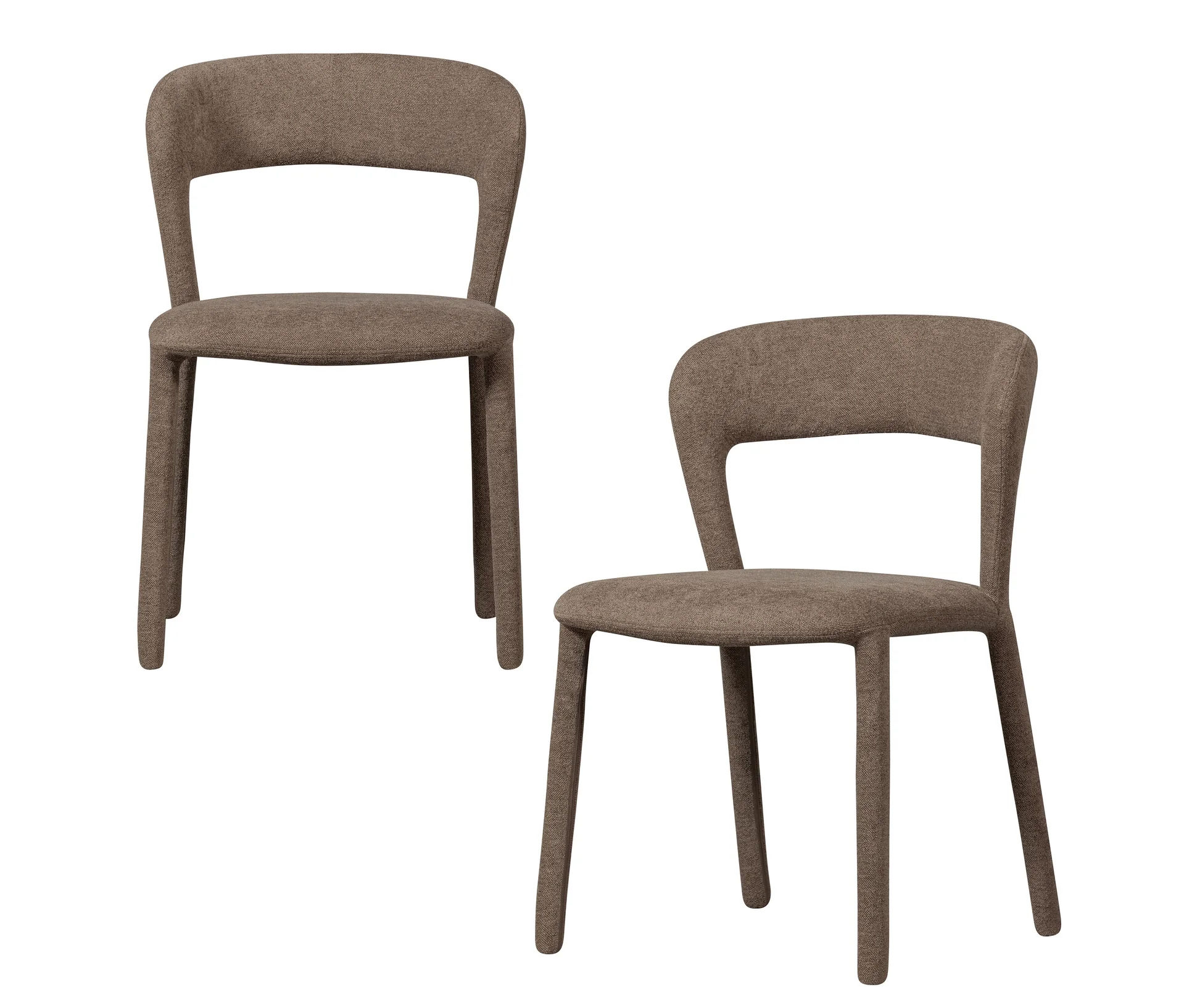 Tchibo Taupe - 2 Woood Esszimmerstühle »Noble« - 51X56x76cm