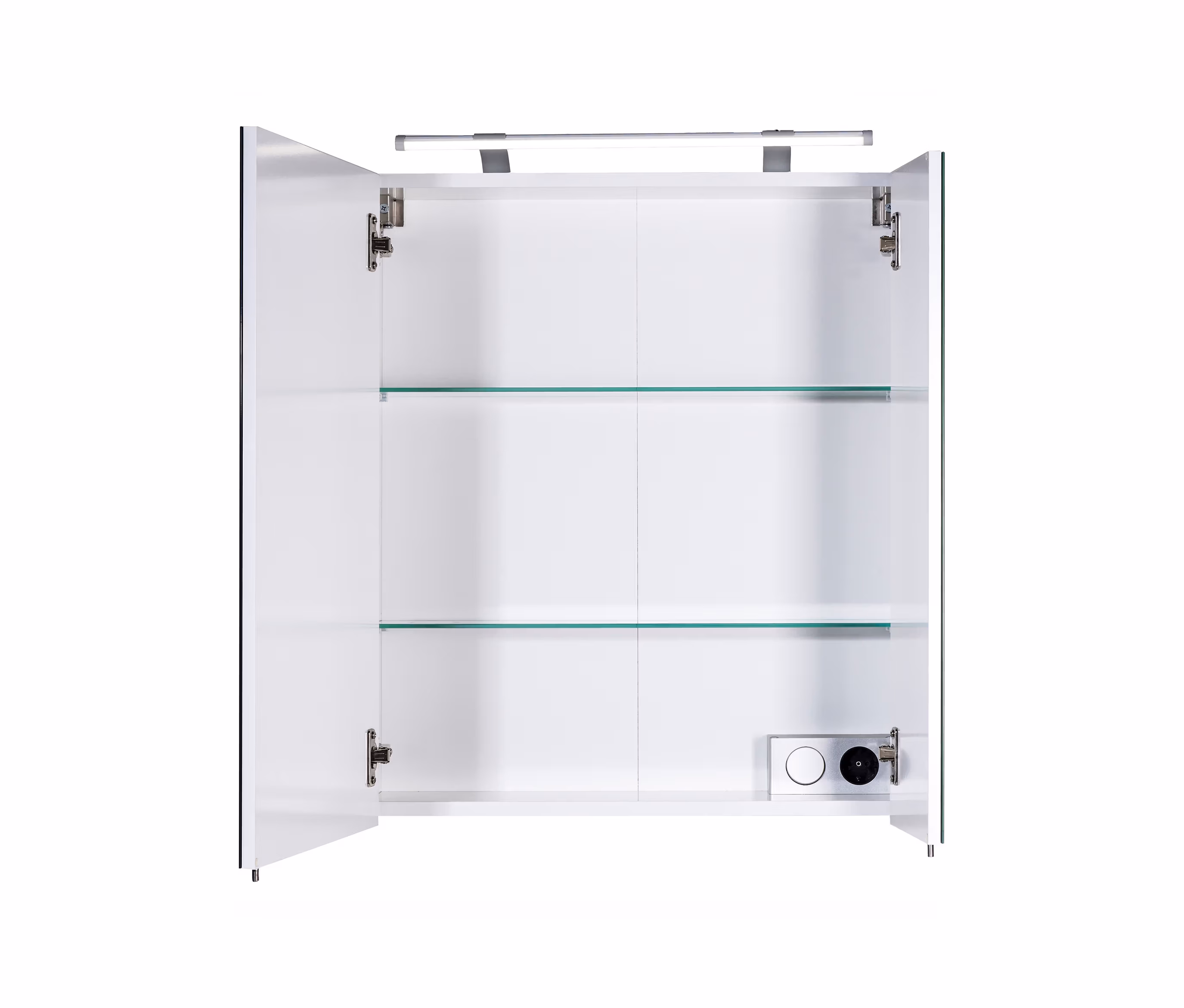 Tchibo - Spiegelschrank »Dorina« mit Licht - 60x16x75,7cm - weiß -
