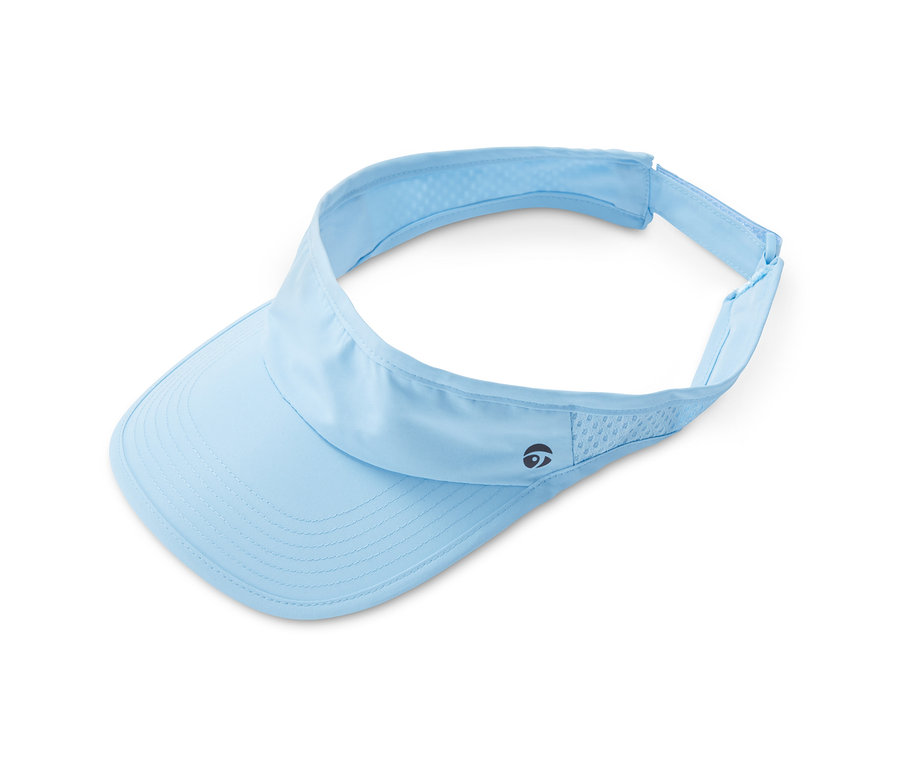 Hellblauer Laufvisor.