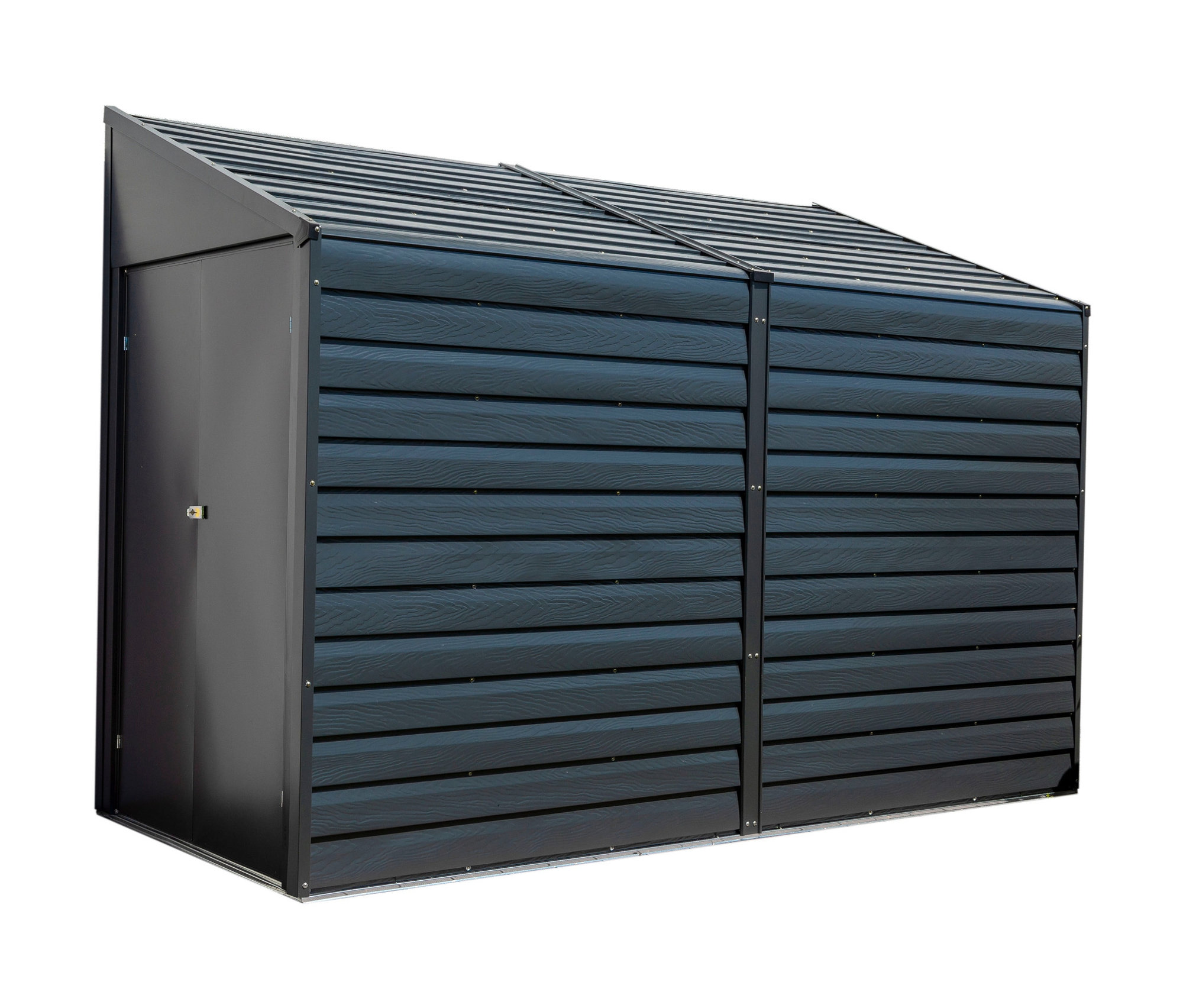 295 x günstig Kaufen-Tchibo - Anlehnhaus - 295x124x208cm - anthrazit - Blech. Tchibo - Anlehnhaus - 295x124x208cm - anthrazit - Blech <![CDATA[Anlehnhaus, 4x10 Farbe: Anthrazit Material: Stahlblech, elektrolytisch verzinkt Maße: B x H x T außen ca. 295 x 208 x 124 cm Innen ca