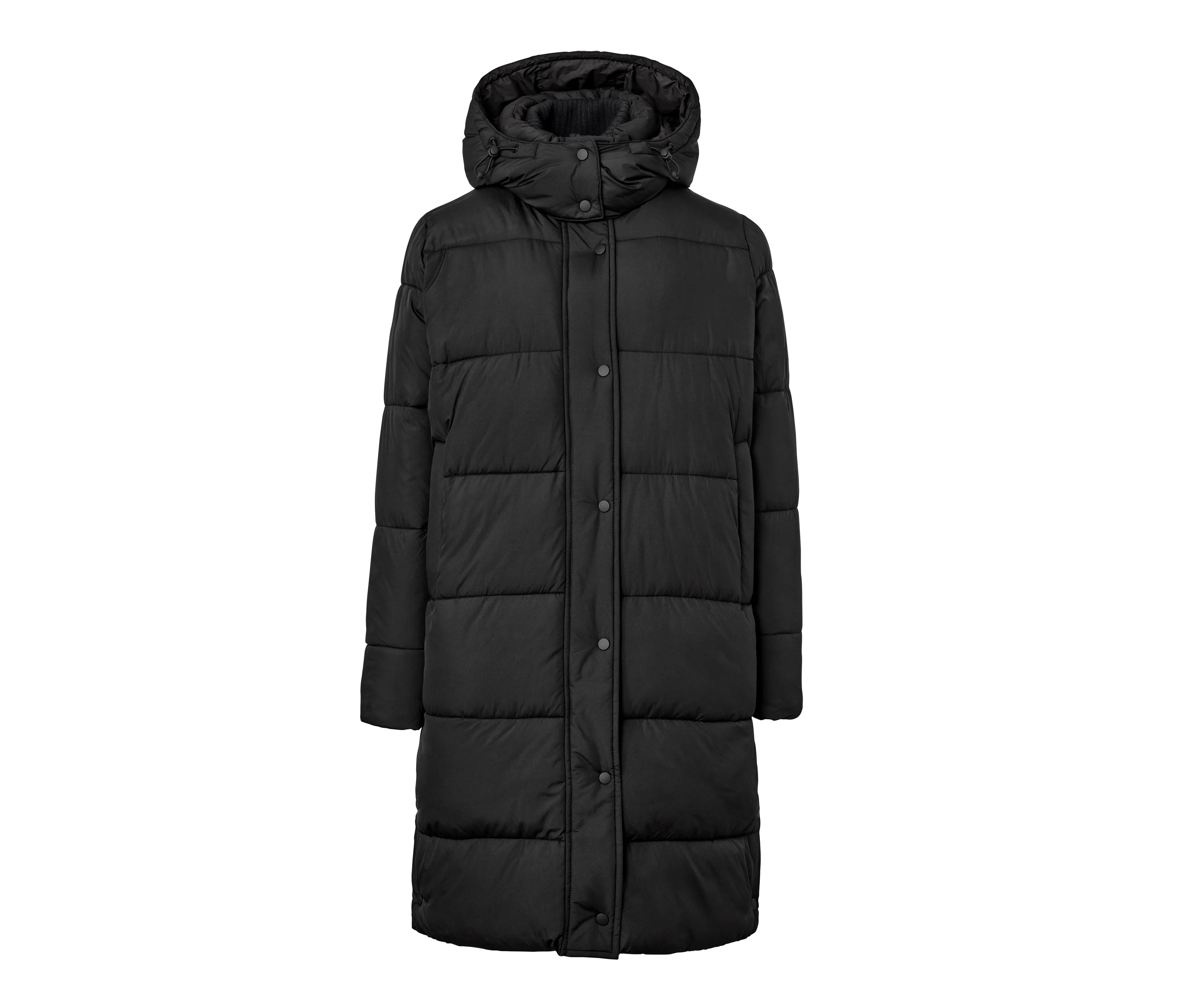 10 Tier günstig Kaufen-Tchibo - Steppmantel mit Kapuze - Damen - Gr. 38 - schwarz. Tchibo - Steppmantel mit Kapuze - Damen - Gr. 38 - schwarz <![CDATA[Steppmantel mit Kapuze, schwarz Farbe: Schwarz Material: Grundware und Futter 100% Polyester Wattierung 100% Polyester (recycel
