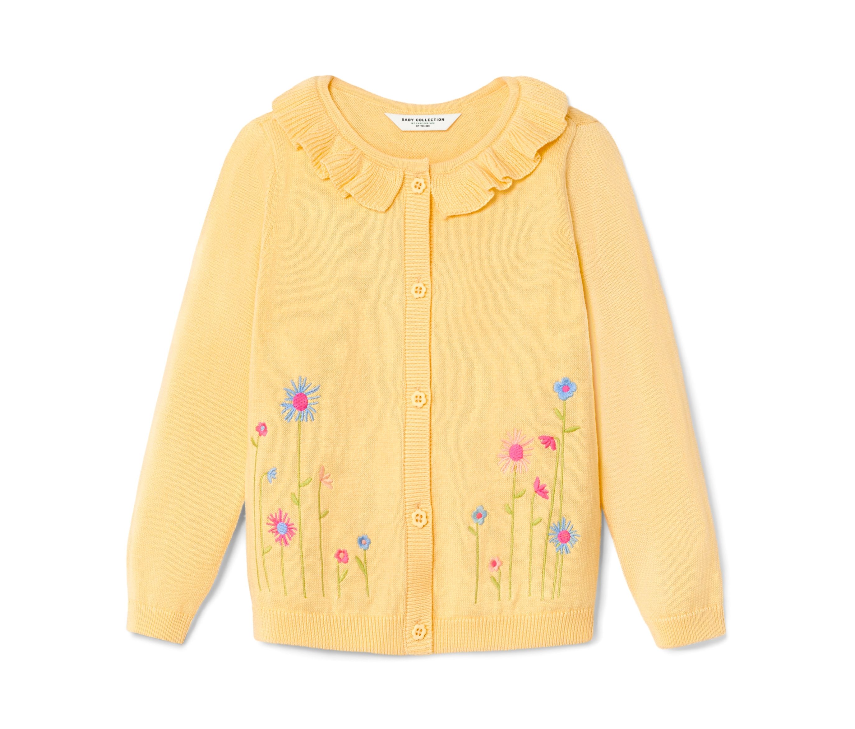 Tchibo - Baby-Strickjacke - Baby - Gr. 74/80 - gelb