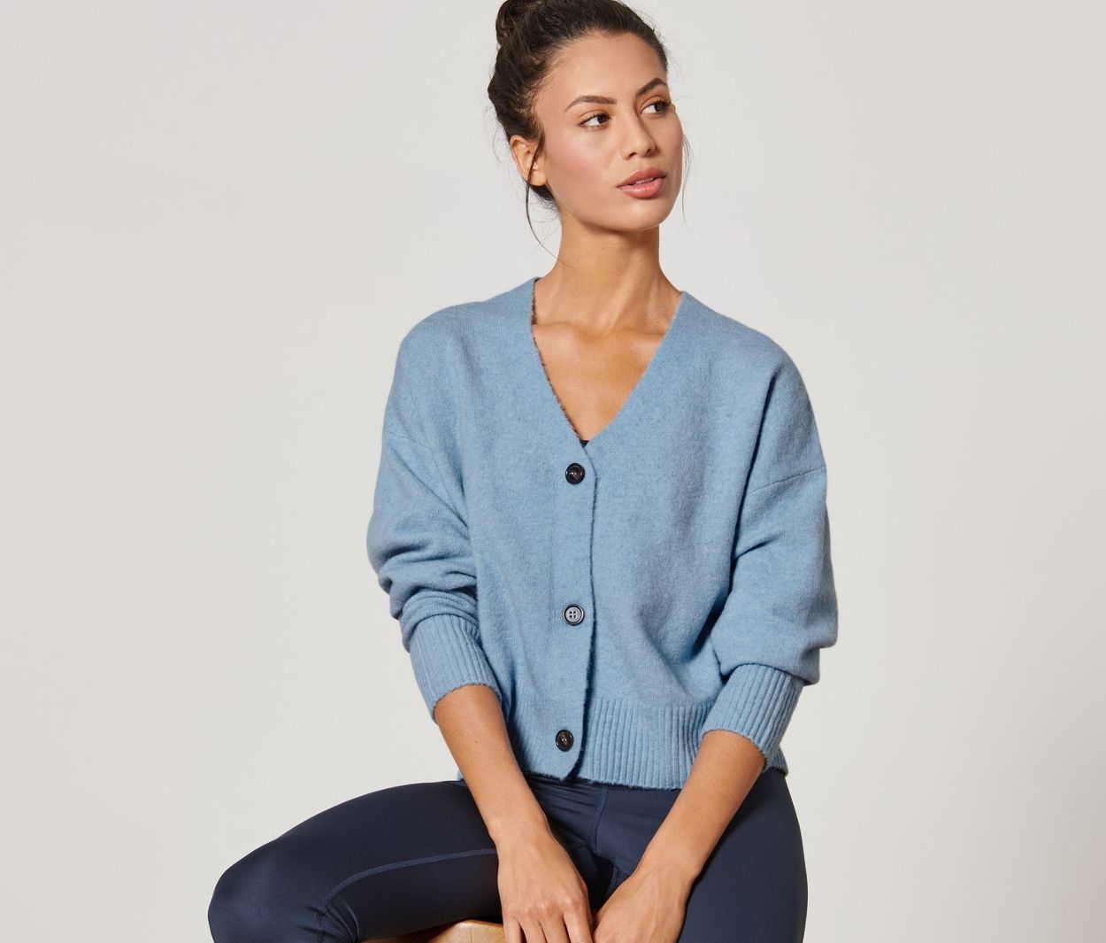 Thumbnail - Tchibo - Grobstrick-Cardigan - Damen - Gr. XXL - hellblau