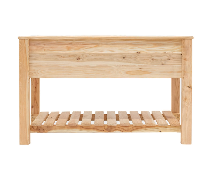 Stelzenhochbeet mit Boden.