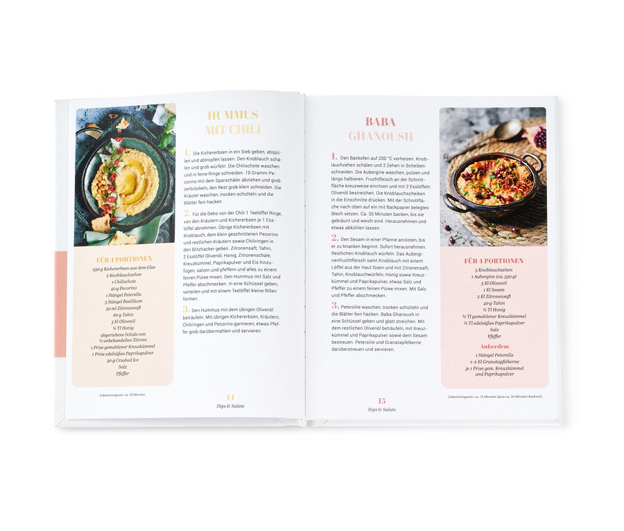 Kochbuch mit Rezepten für Sommerküche.