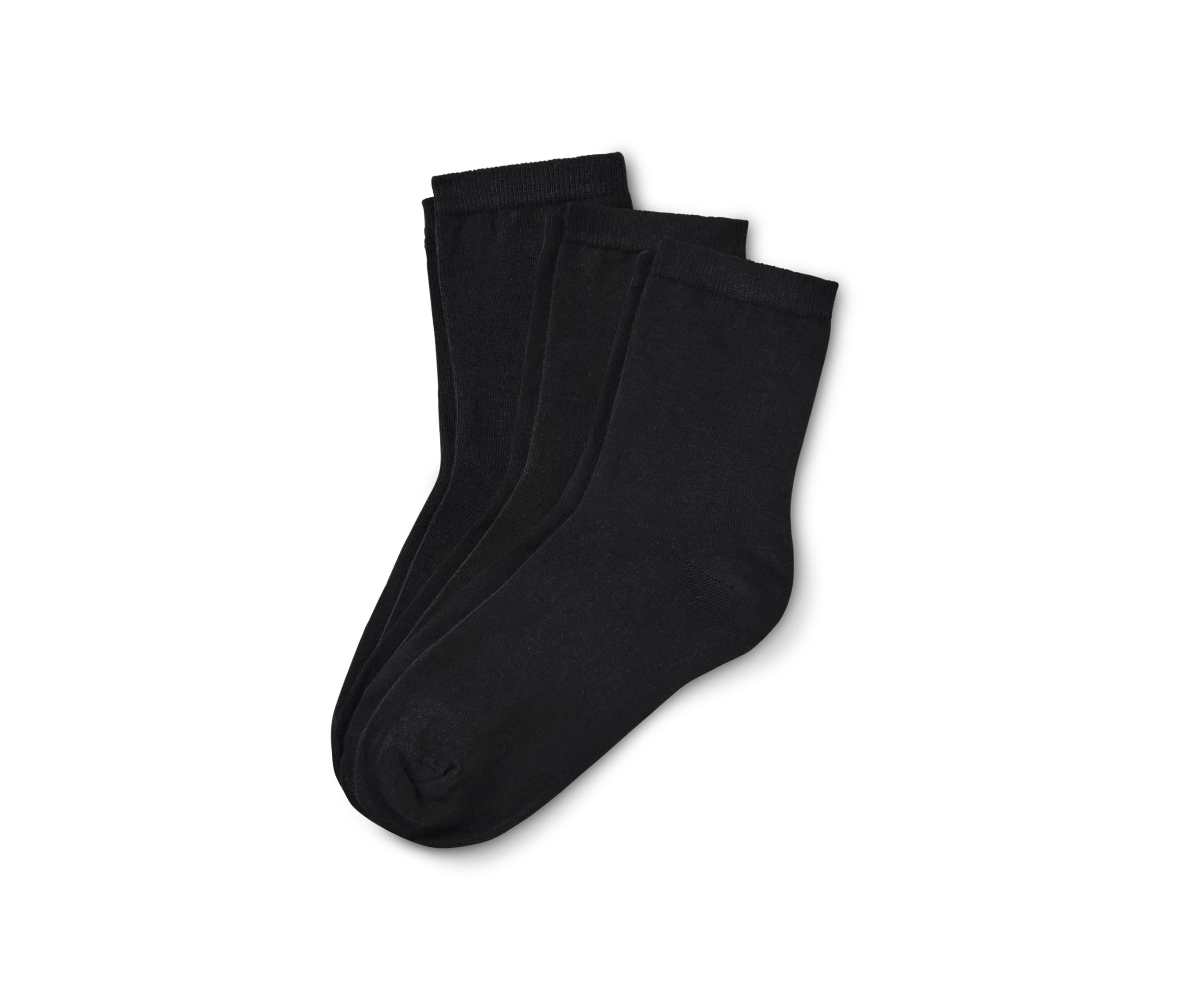 Tchibo - 3 Paar Socken - Damen - Gr. 35-38 - schwarz
