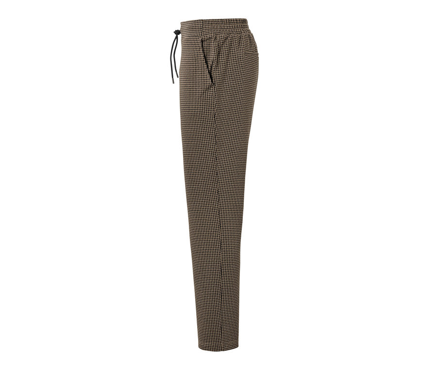 Joggpants mit Hahnentritt-Jacquard.