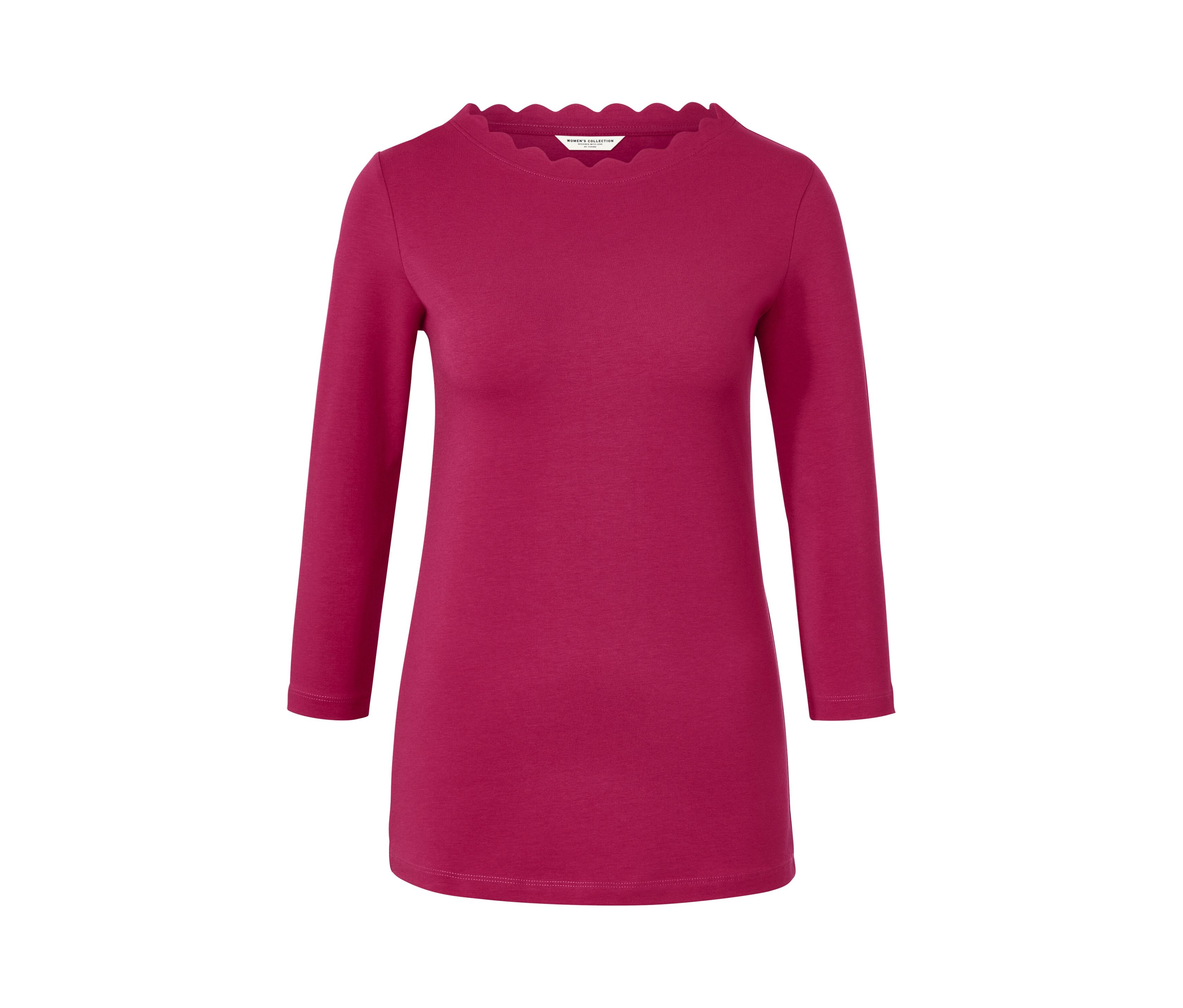 Tchibo - Shirt mit 3/4-Arm - Damen - Gr. L - rot