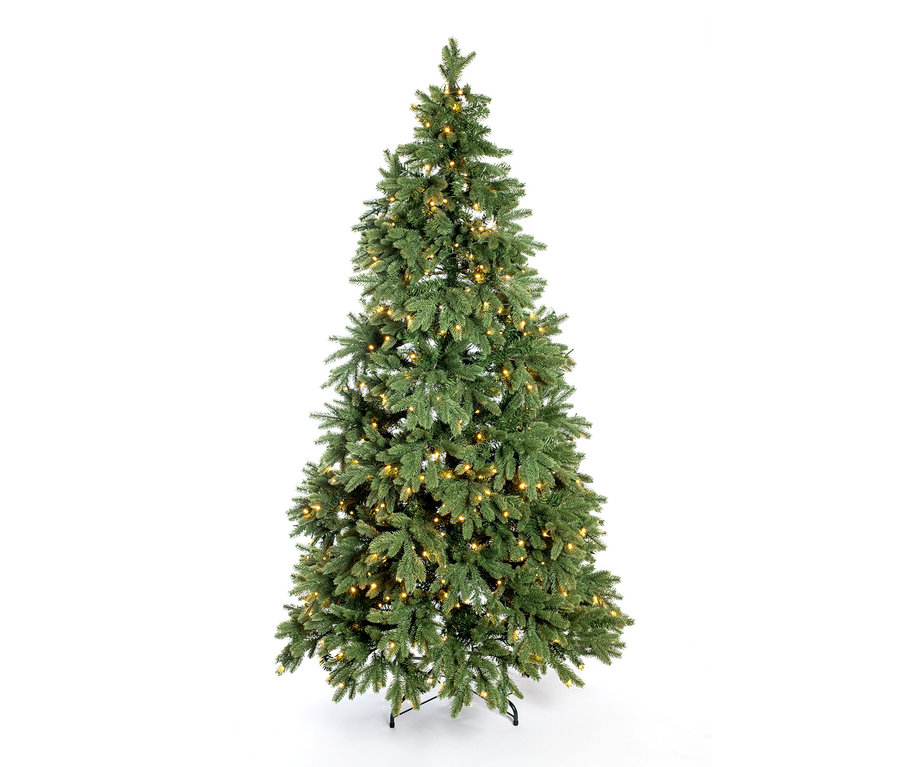 Ein 210 cm hoher künstlicher Weihnachtsbaum »Roswell« mit LED-Lichterkette.