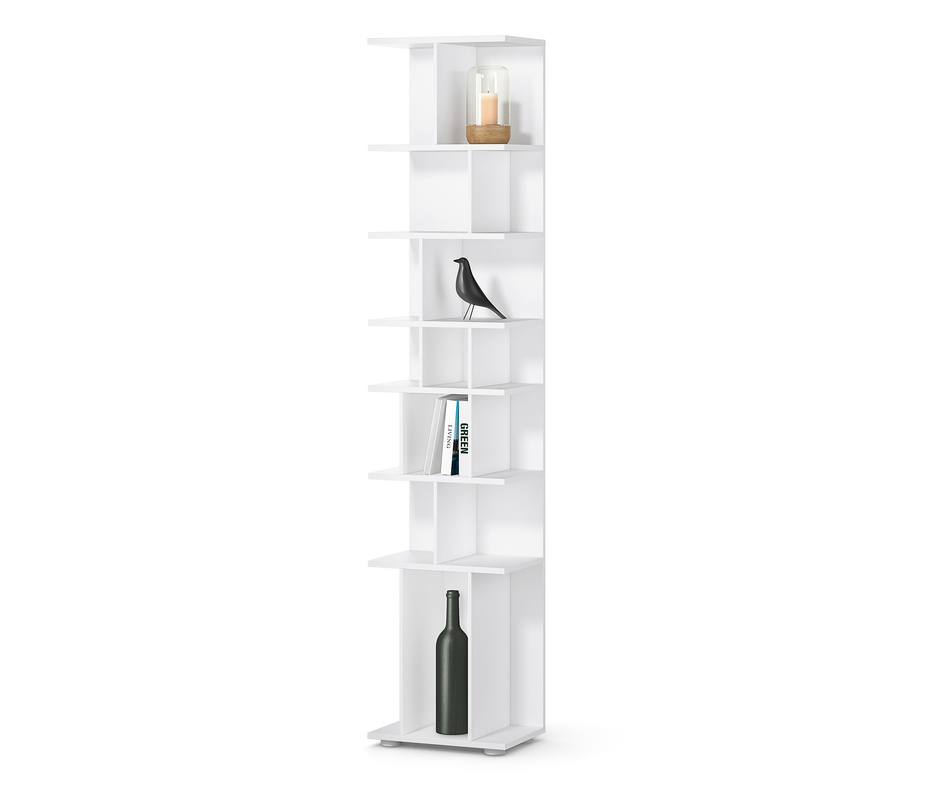 Tchibo - Regal - 40x28x190cm - weiß -