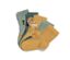 5 Paar Kinder-Socken, grün/gelb - 1x salbei mit Hundedessin, 1x dunkelgrün mit Hundedessin, 1x currygelb mit Hundedessin, 1x dunkelgrün-salbeigrün-currygelbes Colorblocking-Design, 1x currygelb