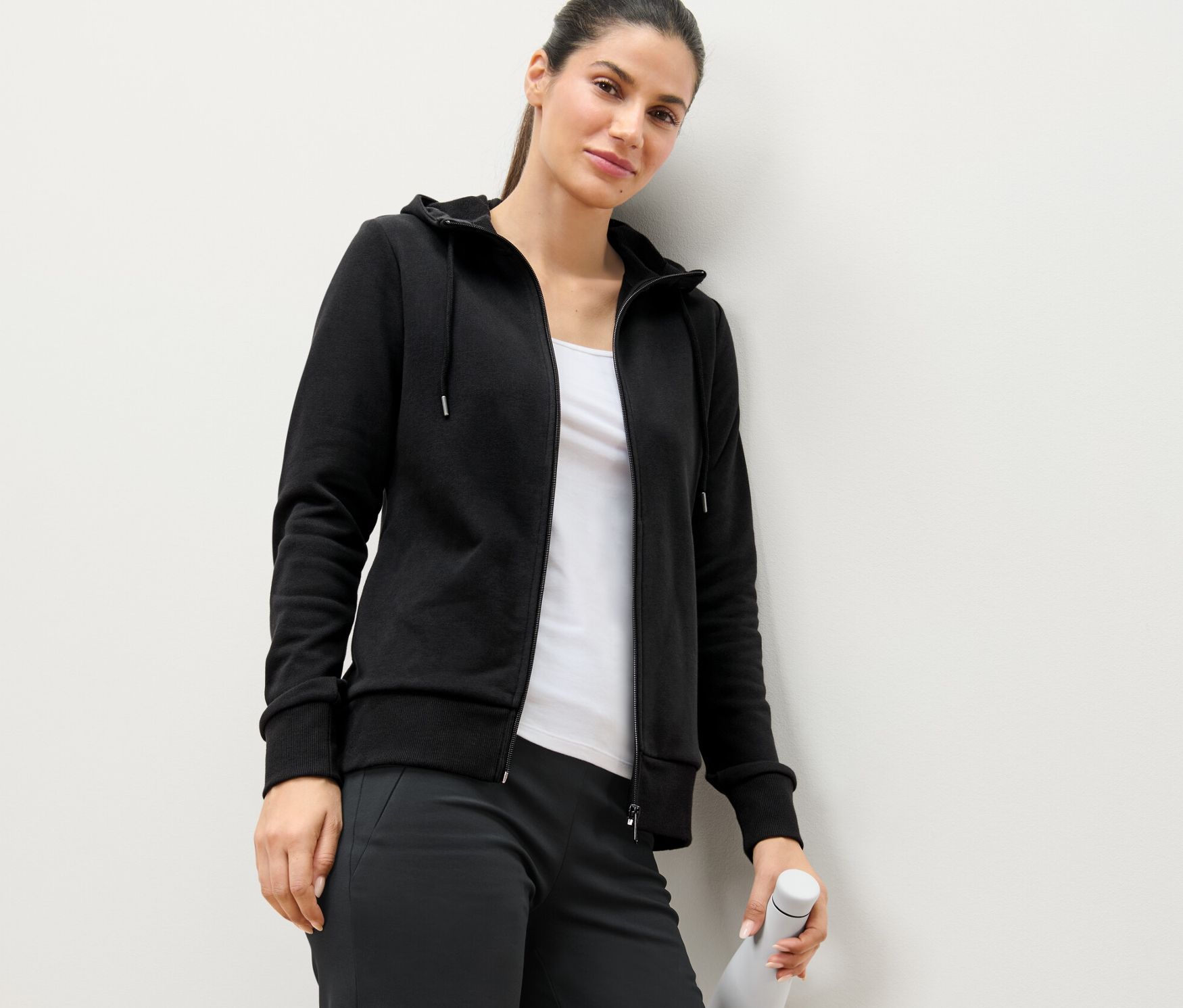Thumbnail - Tchibo - Sweatjacke - Damen - Gr. L - schwarz