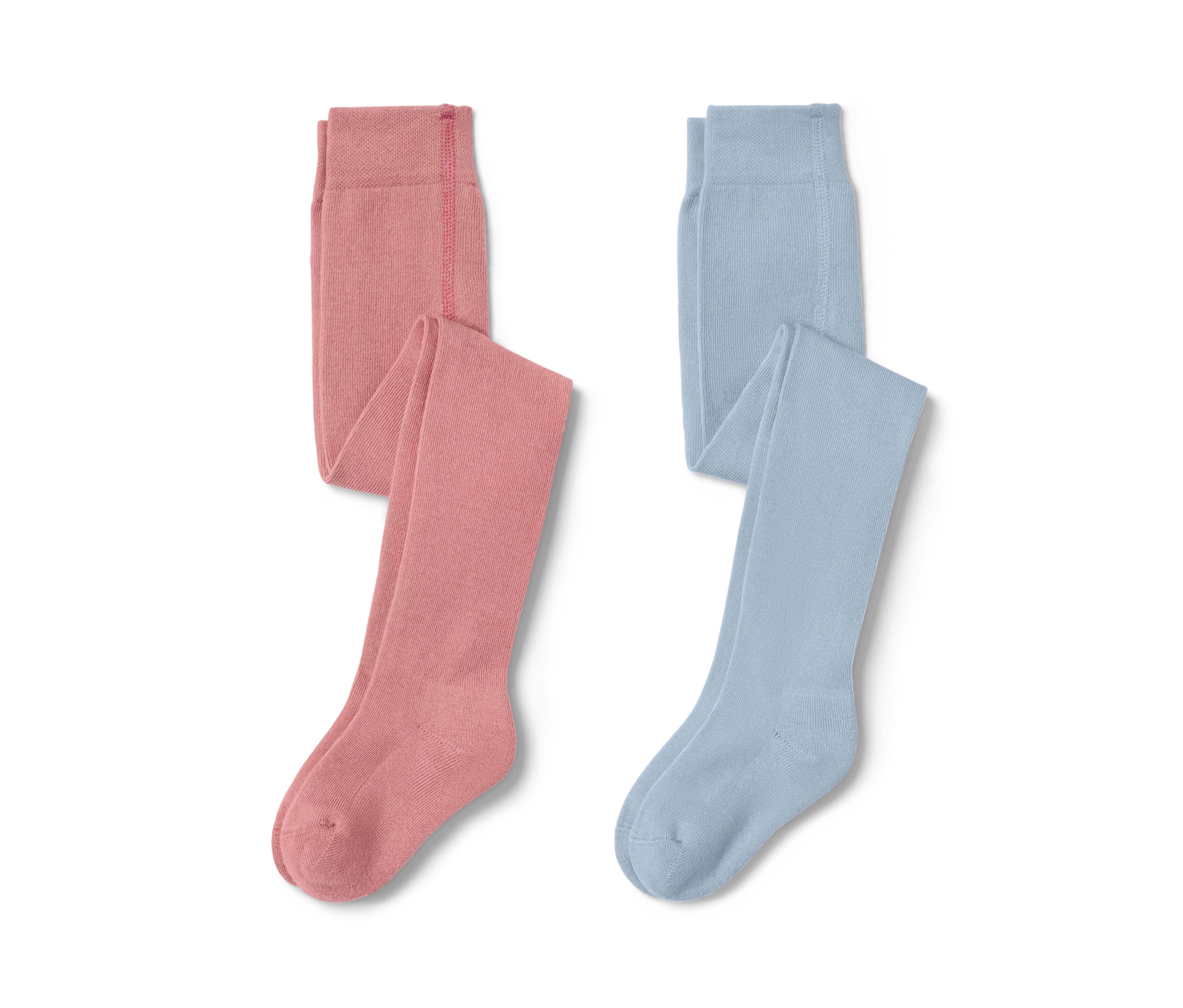 Tchibo - 2 Kinder-Strumpfhosen - Mädchen - Gr. 86/92 - hellblau