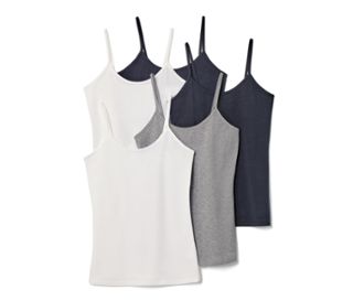 2x weiß, 2x schwarz, 1x grau meliert