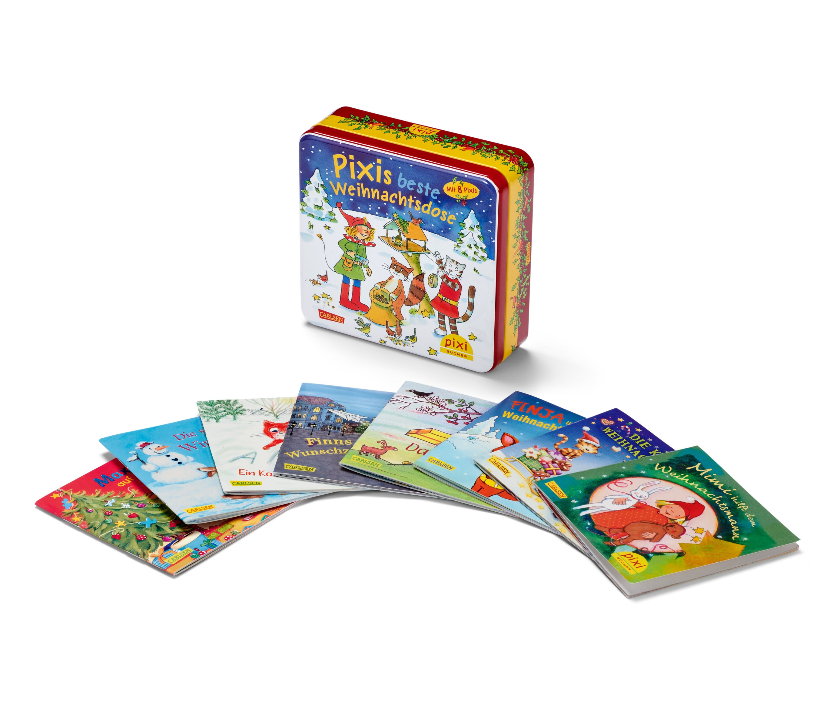Tchibo - Bücherbox: »Pixis beste Weihnachtsdose« - Metall / Papier