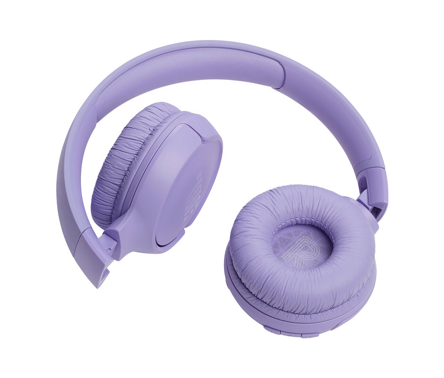 Lila JBL »Tune 520« On-Ear Kopfhörer auf weißem Hintergrund.