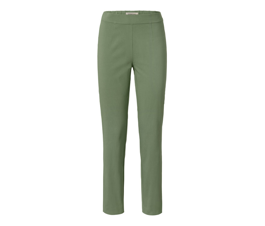 Grüne Stretchhose.