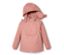 Rosa Kleinkind Thermo-Regenjacke mit Kapuze.